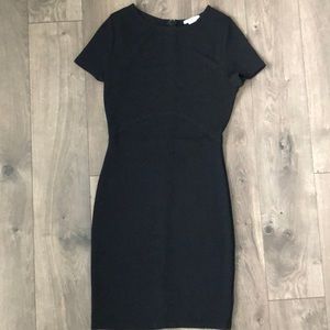 Black short sleeve dress